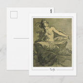 Alphonse Mucha #409 - Carte postale d'art fin (Devant / Derrière)