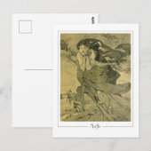 Alphonse Mucha #412 - Carte postale d'art fin (Devant / Derrière)