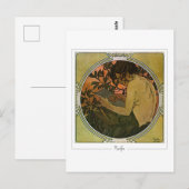 Alphonse Mucha #41 - Carte postale d'art fin (Devant / Derrière)