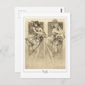 Alphonse Mucha #49 - Kunstkaart Briefkaart (Voorkant / Achterkant)