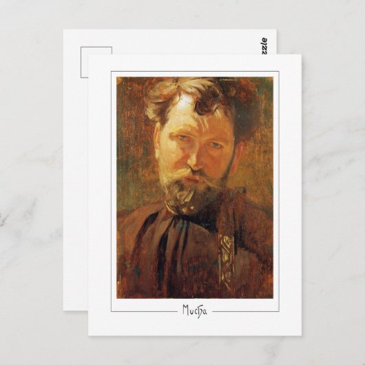 Alphonse Mucha #4 - Carte postale Art (Devant / Derrière)