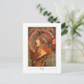 Alphonse Mucha #58 - Carte postale d'art fin (Debout devant)