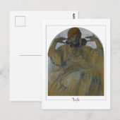 Alphonse Mucha #62 - Carte postale d'art fin (Devant / Derrière)