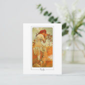 Alphonse Mucha #66 - Carte postale d'art fin (Debout devant)
