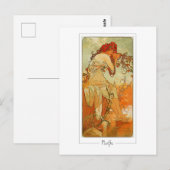 Alphonse Mucha #66 - Carte postale d'art fin (Devant / Derrière)
