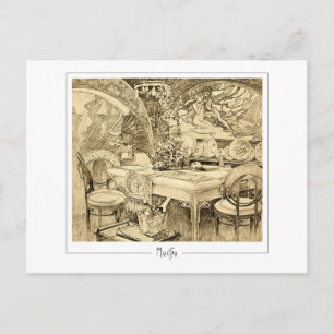 Alphonse Mucha #6 - Carte postale d'art fin
