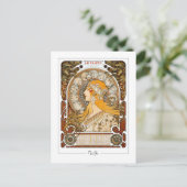 Alphonse Mucha #73 - Carte postale d'art fin (Debout devant)