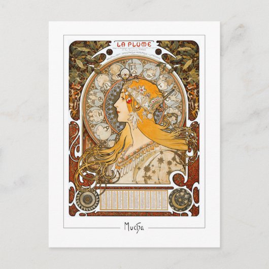 Alphonse Mucha #73 - Carte postale d'art fin (Devant)