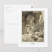 Alphonse Mucha #75 - Carte postale d'art fin (Devant / Derrière)