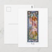 Alphonse Mucha #96 - Carte postale d'art fin (Devant / Derrière)