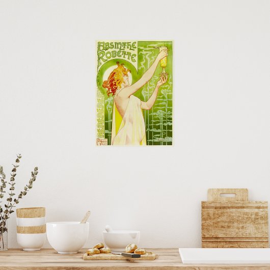 Alphonse Mucha Absinthe Poster Robette (Cuisine)