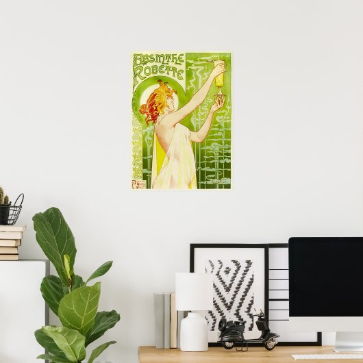Alphonse Mucha Absinthe Poster Robette (Bureau à domicile)