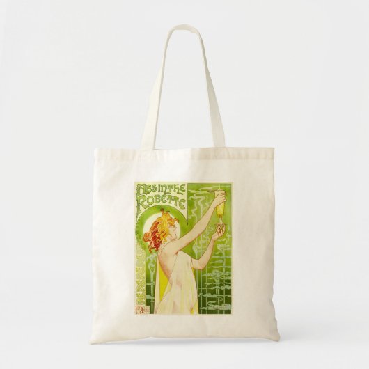 Alphonse Mucha Absinthe Robette Canvas tas (Voorkant)