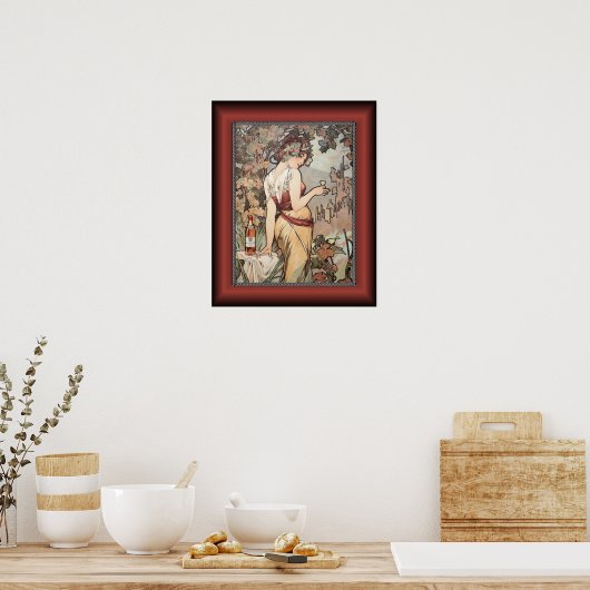Alphonse Mucha ~ Affiche Cognac ~ Cognac Poster ~ (Cuisine)