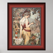 Alphonse Mucha ~ Affiche Cognac ~ Cognac Poster ~ (Devant)