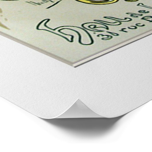 Alphonse Mucha, Affiche de l'exposition, 1896. (Coin)