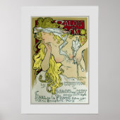 Alphonse Mucha, Affiche de l'exposition, 1896. (Devant)