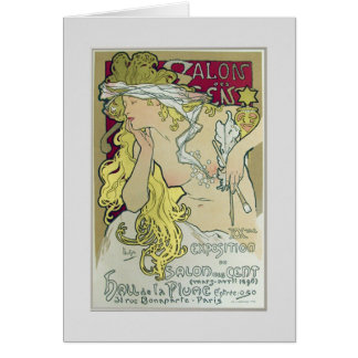 Alphonse Mucha, affiche d'exposition, 1896.
