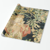 Alphonse Mucha - Alphonse Cadeaupapier (Uitgerold)