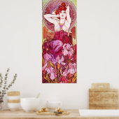 Alphonse Mucha Amethyst Poster (Keuken)