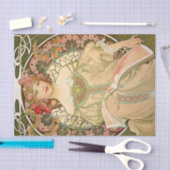 Alphonse Mucha  Antiek ontkoppelpapier Tissuepapier (Craft)