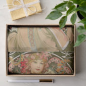Alphonse Mucha  Antiek ontkoppelpapier Tissuepapier (Geschenk)