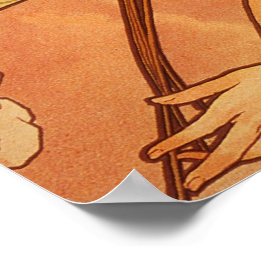 Alphonse Mucha Art Deco Poster (Hoek)