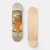 Alphonse Mucha Art Deco Skateboard (Voorkant)