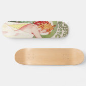 Alphonse Mucha Art Deco Skateboard (Horizontaal)