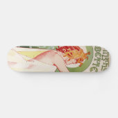 Alphonse Mucha Art Deco Skateboard (Horizontaal)