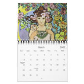 Alphonse Mucha Art Kalender (Mar 2026)