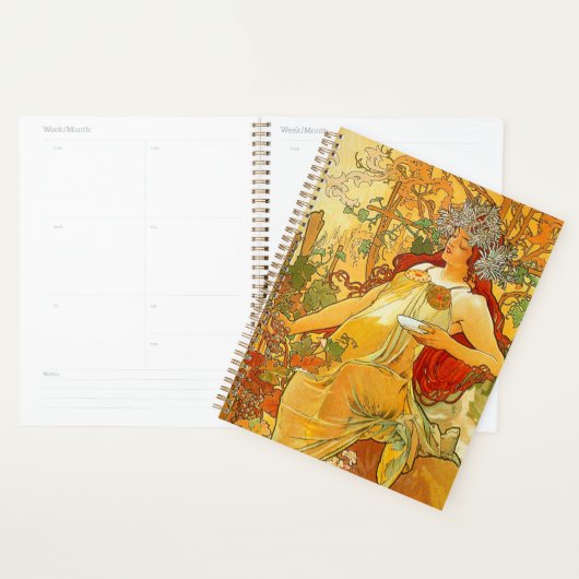 Alphonse Mucha Art Nouveau Automne (Devant avec enveloppe)