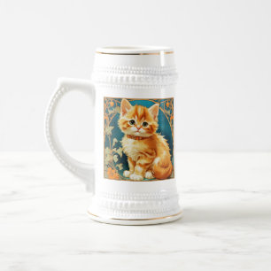 Alphonse Mucha Art Nouveau Cat Bierpul