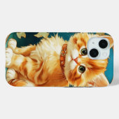 Alphonse Mucha Art Nouveau Cat Case-Mate iPhone Case (Achterkant (horizontaal))