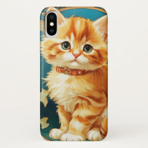 Alphonse Mucha Art Nouveau Cat iPhone X Hoesje