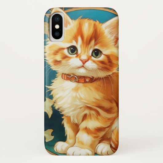 Alphonse Mucha Art Nouveau Cat Case-Mate iPhone Case (Achterkant)