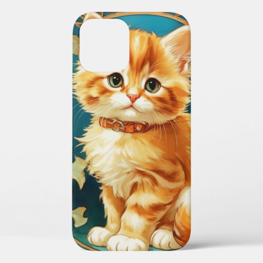 Alphonse Mucha Art Nouveau Cat Case-Mate iPhone Case (Achterkant)
