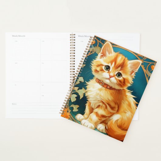 Alphonse Mucha Art Nouveau Chat (Devant avec enveloppe)