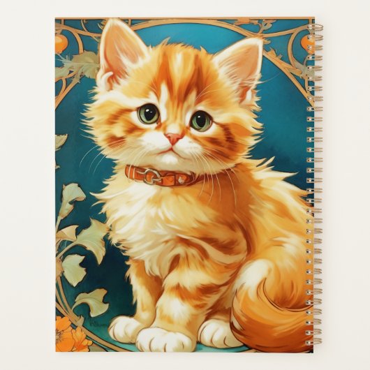 Alphonse Mucha Art Nouveau Chat (Dos)