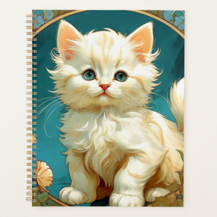 Alphonse Mucha Art Nouveau Chat Blanc