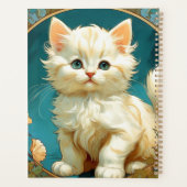 Alphonse Mucha Art Nouveau Chat Blanc (Dos)