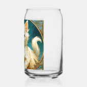 Alphonse Mucha Art Nouveau Chat Blanc (Gauche)