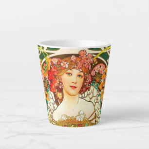 Alphonse Mucha Art Nouveau Daydrodroom Latte Mok