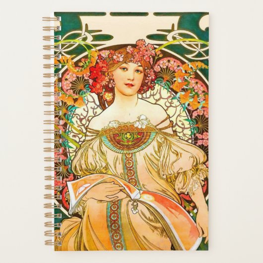 Alphonse Mucha Art Nouveau Daydrodroom Planner (Voorkant)