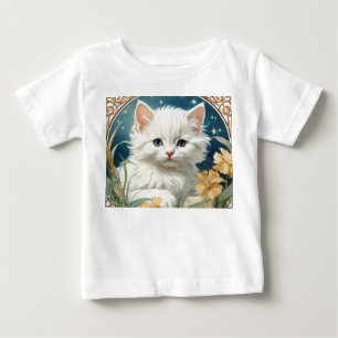 Alphonse Mucha Art Nouveau Kitten