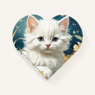 Alphonse Mucha Art Nouveau Kitten Notitieboek