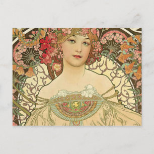 Alphonse Mucha - Art Nouveau Master Briefkaart