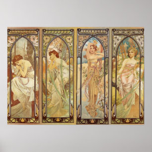 Alphonse Mucha - Art Nouveau Master Poster