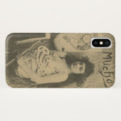 Alphonse mucha art nouveau modelfoto Case-Mate iPhone case (Achterkant (horizontaal))
