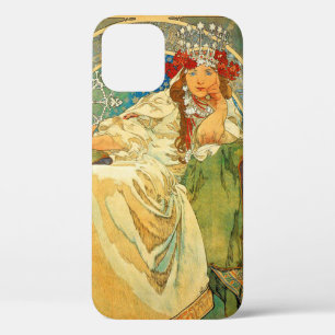 Alphonse Mucha Art Nouveau Princess Hyacinth iPhone 12 Hoesje